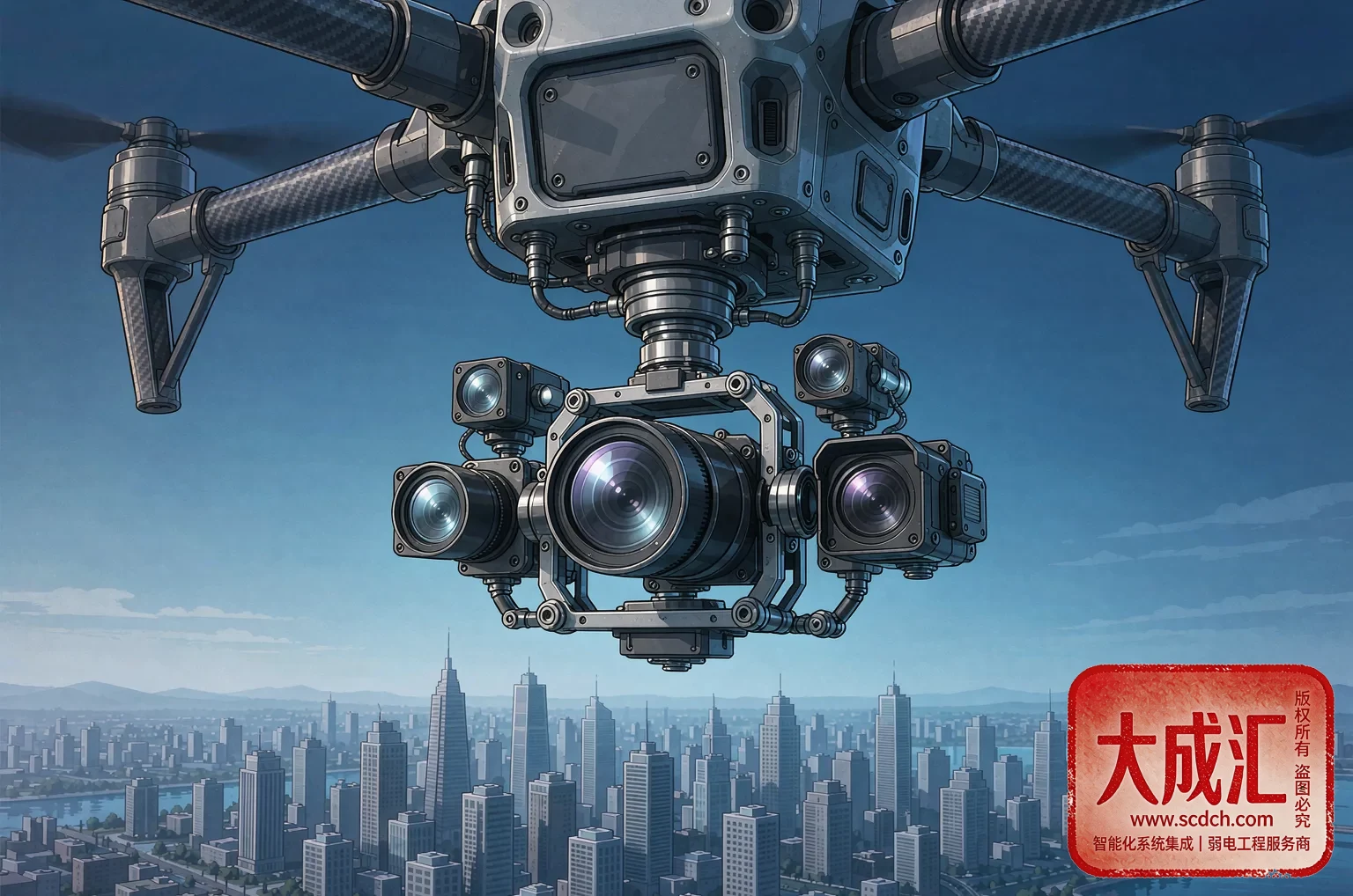 {'en': 'Typical long-endurance drone operation scene', 'ja': '長航行ドローンの典型的運用シーン', 'zh': '长航时无人机典型作业场景'}