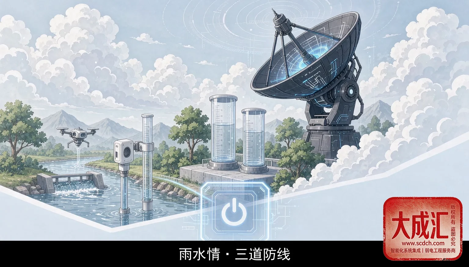 雨水情三道防线示意图